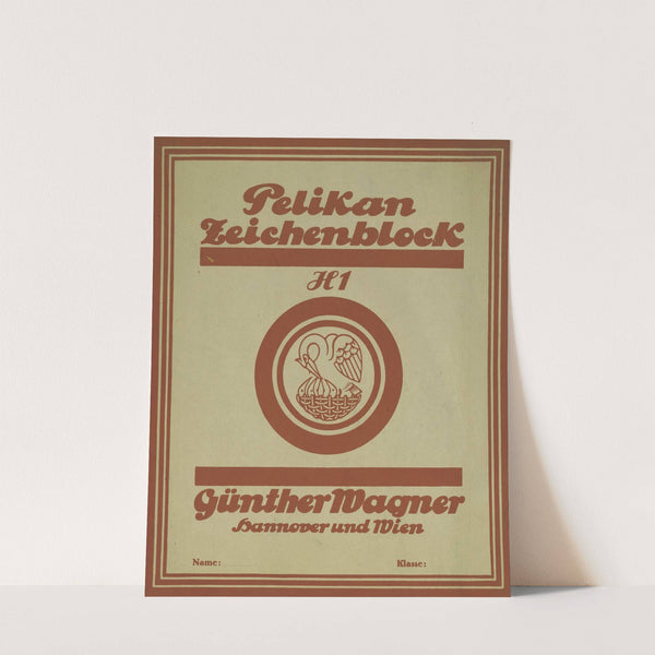 Maandblad Verf en Kunst van P.A. Regnault (ontwerptekening in schetsblok) (1931) by Leo Gestel