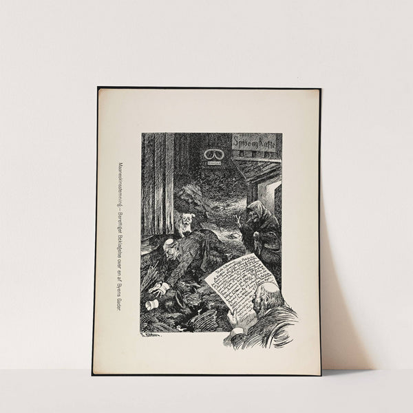 Maaneskinsstemning – Berettiget Beklagelse over en af Byens Gader (1889) by Theodor Kittelsen