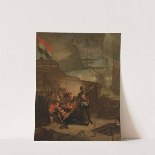 Maarten Harpertsz. Tromp sneuvelt, Anno 1653 by Paul Tetar van Elven