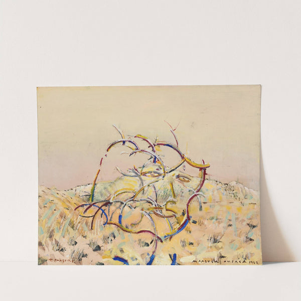 Maastik oksaga (Autoportree) (1982) by Tiit Pääsuke