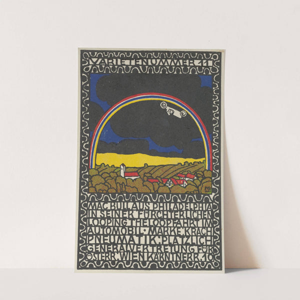 Mac Bull from Philadelphia in His Frightful Loop-the-Loop Ride in His Car by Moriz Jung