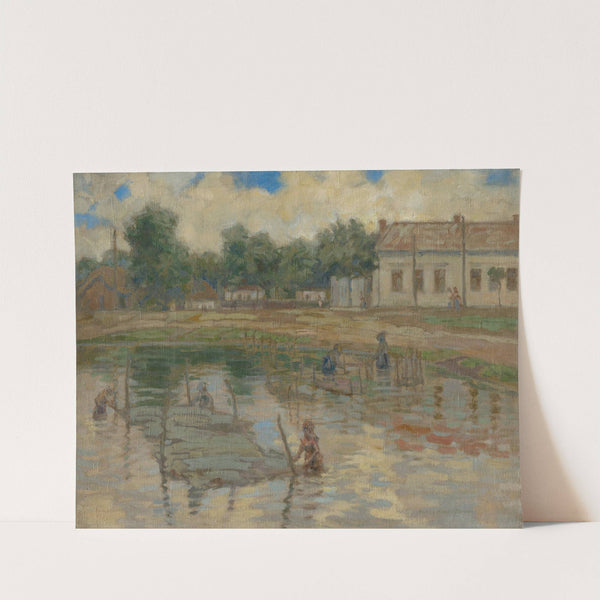 Máčanie konopí by Elemír Halász-Hradil