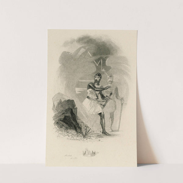 Macbeth, act 1, scene 3… All hail, Macbeth! that shalt be king hereafter by Joseph Kenny Meadows