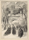 Macbeth, act I, scene 6, Lyceum Theatre, January 19, 1889, Henry Irving as Macbeth, Ellen Terry as Lady Macbeth (1889)
