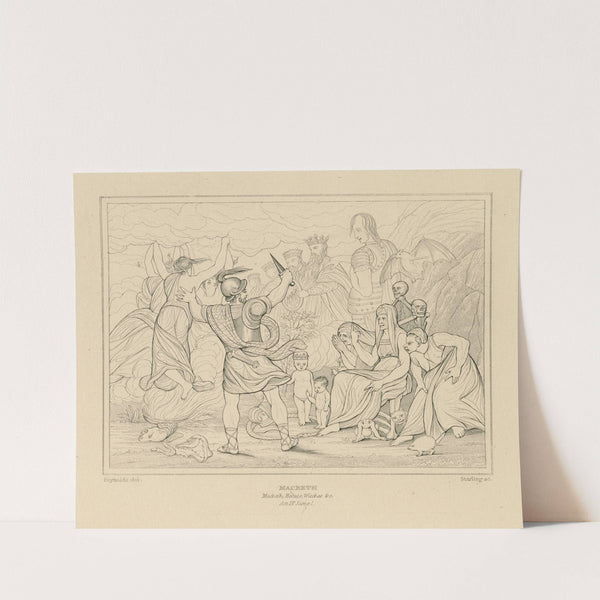 Macbeth, act IV, scene 1, a dark cave (19th century) by William Francis Starling