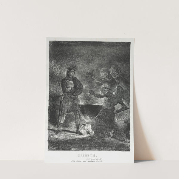 Macbeth Consulting the Witches (1825) by Eugène Delacroix