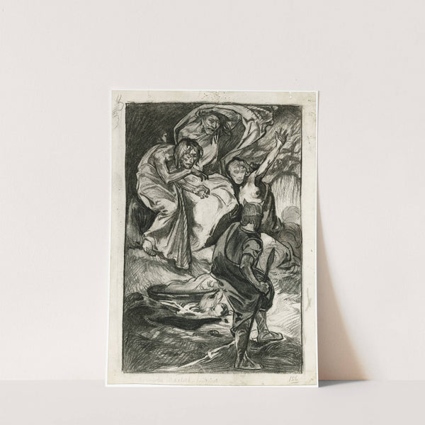 Macbeth en de drie heksen by Johannes Josephus Aarts