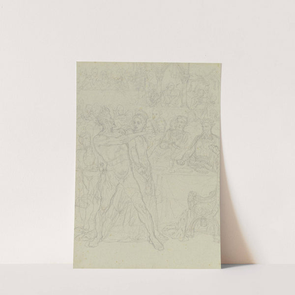 Macbeth erblickt den Geist Banquos by Ferdinand Fellner