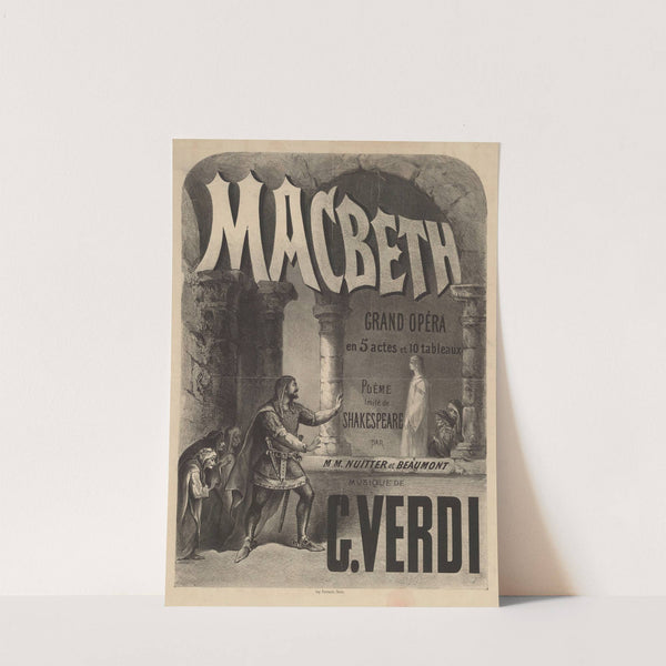 Macbeth. Grand Opéra en 5 actes et 10 tableaux (1865) by Antoine Barbizet