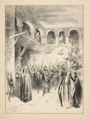 Macbeth, II, Sir Henry Irving as Macbeth, Ellen Terry as Lady Macbeth, Lyceum Theatre, January 26, 1889 (1889)