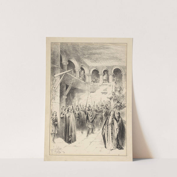 Macbeth, II, Sir Henry Irving as Macbeth, Ellen Terry as Lady Macbeth, Lyceum Theatre, January 26, 1889 (1889) by John Jellicoe