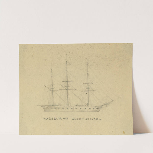 Macedonian, sloop of war by Alfred Rudolph Waud