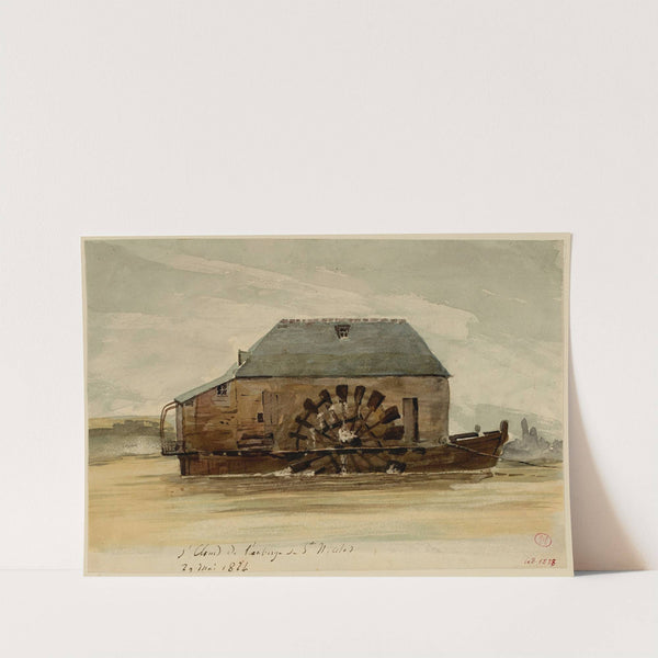 Machine à eau à Saint-Cloud auberge Saint-Nicolas en 1824 (1915-1945) by Henri Jean Baptiste Levis