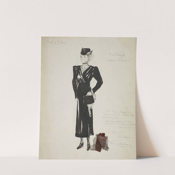 Machine Age: Mrs. Lloyd ‘Widows & Orphans’ black dress (1934-1943) by Emile Stoner