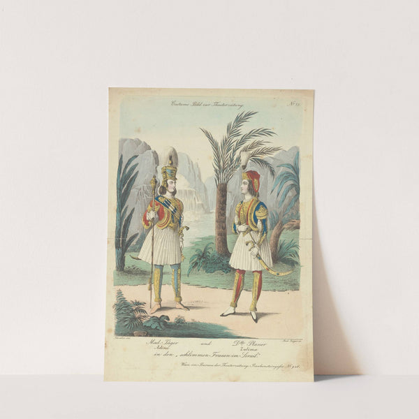 Mad. Täger (Adina) und Dlle. Planer (Zulima) in den ‘Schlimmen Frauen im Serail’ (1841) by Johann Christian Schoeller