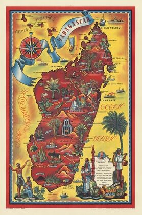 Madagascar… Superficie de l’ïle (1952)