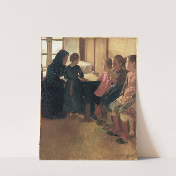 Madam Henriksen's school for girls in Skagen by Oscar Björck