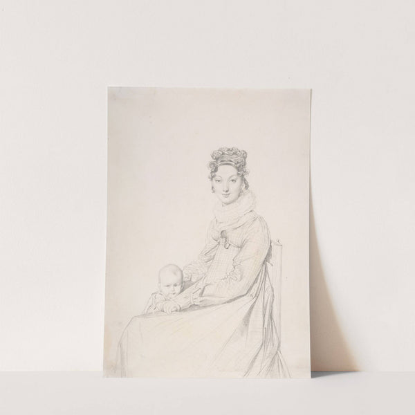 Madame Alexandre Lethière and Her Daughter Letizia by Jean Auguste Dominique Ingres