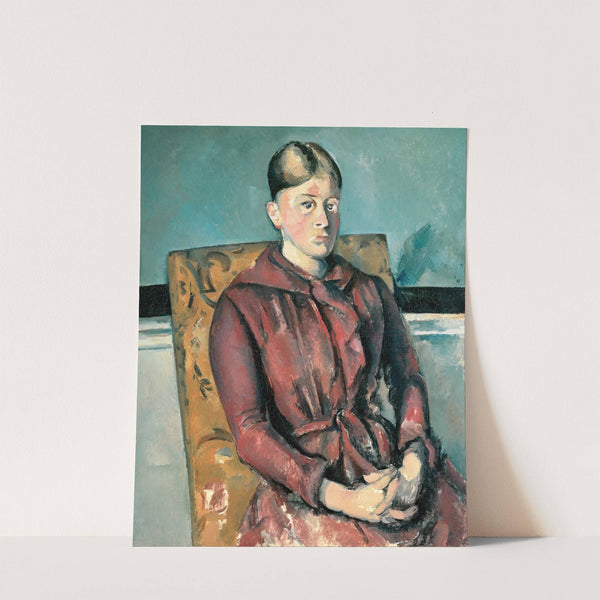 Madame Cézanne In A Yellow Armchair (1888-1890) by Paul Cézanne