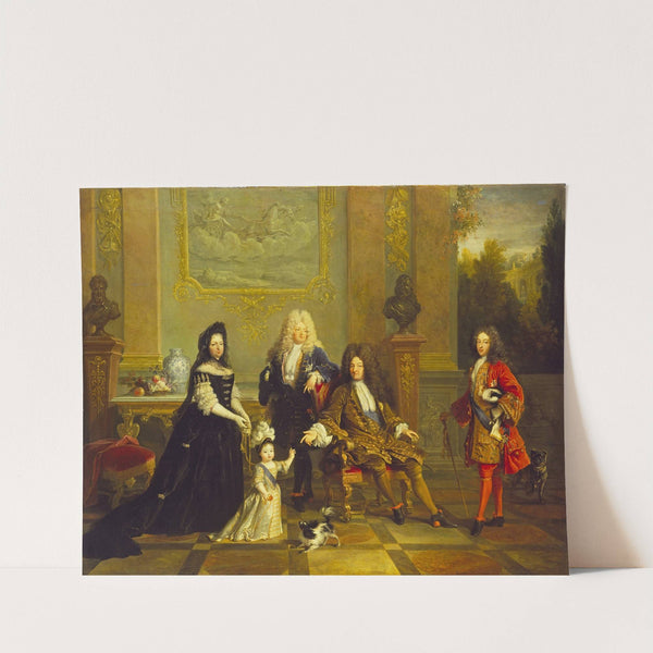 Madame de Ventadour with Louis XIV and his Heirs (1715 - 1720) by French School