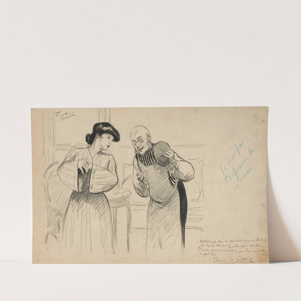 Madame. Je vous la souhaite bonne et heureuse j’ai tiré si souvent le cordon pour vous dans l’année que je me permets d by Fernand Louis Gottlob