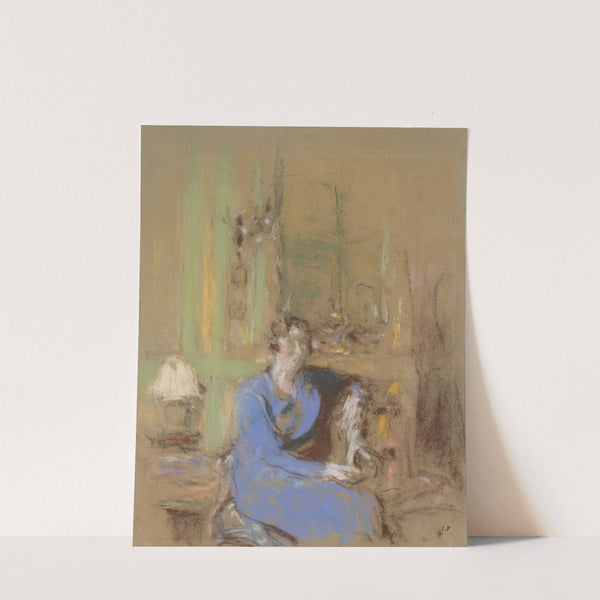 Madame Lucien Sauphar, Assise Dans Son Salon (1926) by Édouard Vuillard