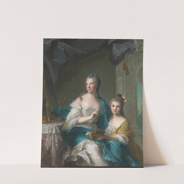 Madame Marsollier and Her Daughter by Jean-Marc Nattier