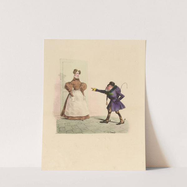 Madame n’est pas visible (1831) by Charles-Joseph Traviès de Villers