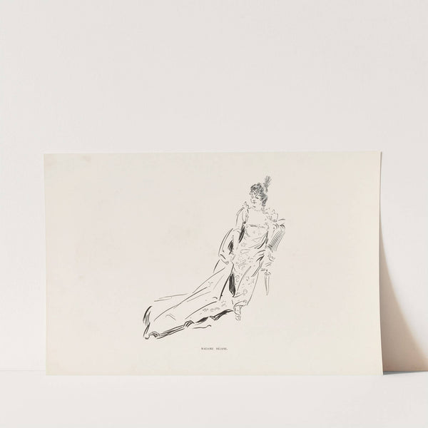 Madame Rejane (1896) by Charles Dana Gibson