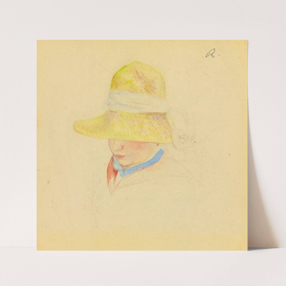 Madame Renoir Au Chapeau by Pierre-Auguste Renoir