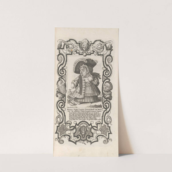 Madame Sophia Luxuria, General Staabs leib Wäscherin der gestuzten, freyen Granatir-Companie Capitana, Pl. 30 (1710-1719) by Elias Baeck