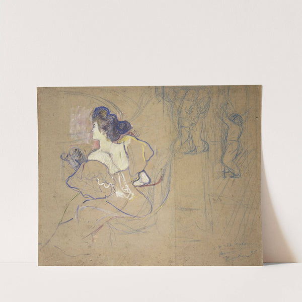Madame Thadée Natanson (Misia Godebska, 1872–1950) at the Theater by Henri de Toulouse-Lautrec