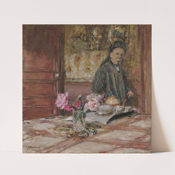 Madame Vuillard en bonnet à la Closerie des Genêts (1921) by Édouard Vuillard