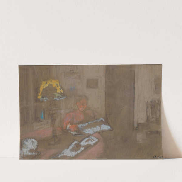 Madame Vuillard Lisant Le Journal by Édouard Vuillard