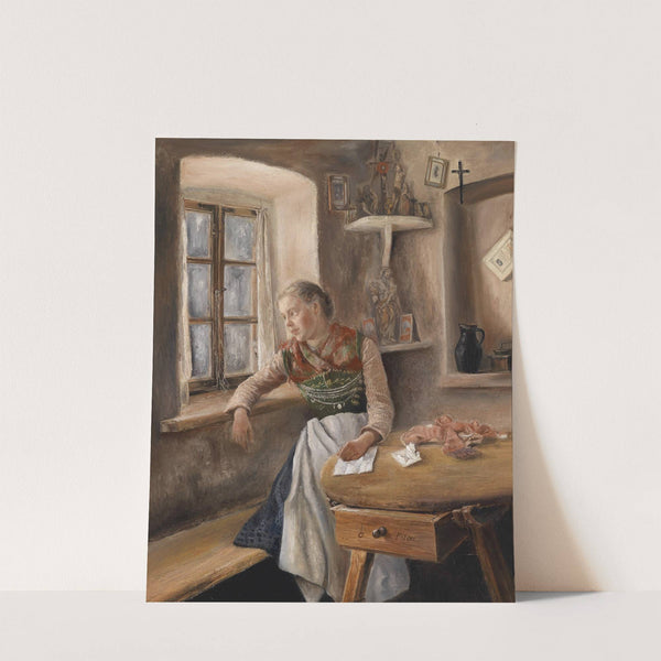 Mädchen am Fenster by Otto Piltz