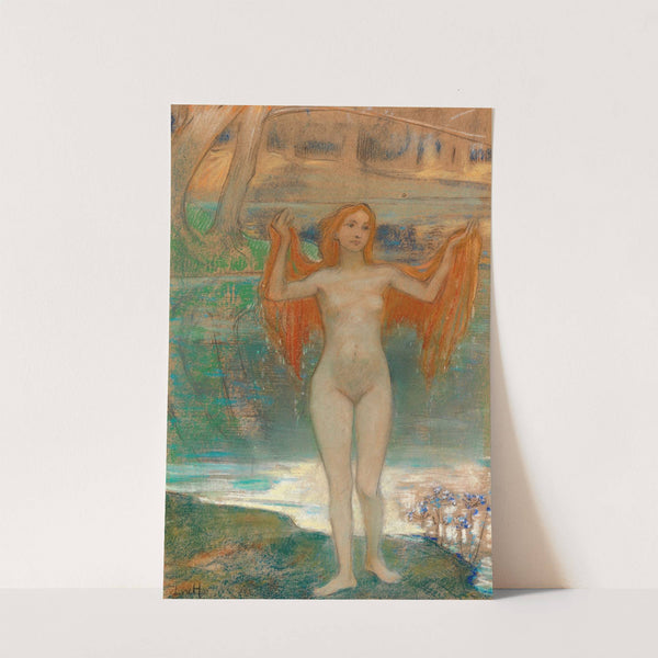 Mädchen am Seeufer by Ludwig von Hofmann