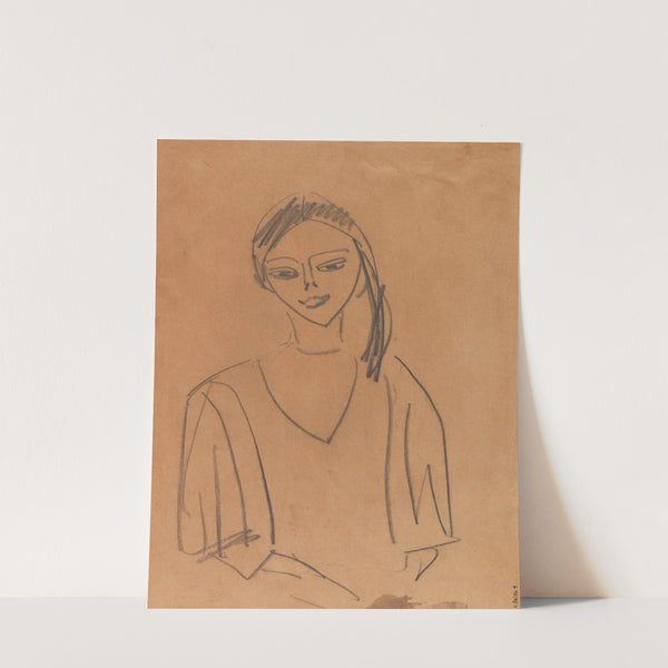 Mädchen, Fränzi (1910) by Ernst Ludwig Kirchner