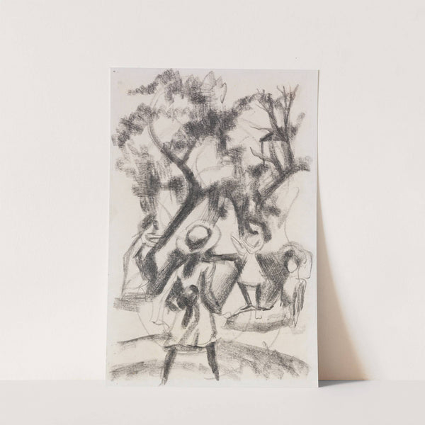 Mädchen im Park (1913) by August Macke