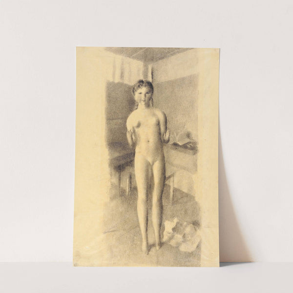 Mädchen in Amdener Stube by Otto Meyer-Amden