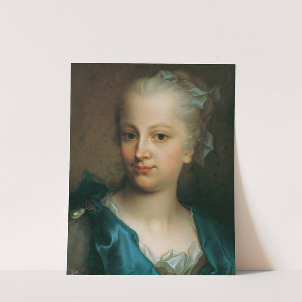 Mädchen in blauem Kleid by Christian Seybold