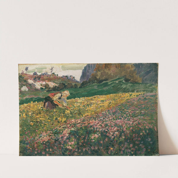 Mädchen in der Blumenwiese (1909) by Carl Moll