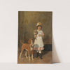 Mädchen mit Hund (1884) by Hubert Salentin