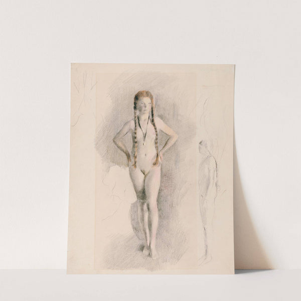 Mädchen mit Medaillon by Otto Meyer-Amden