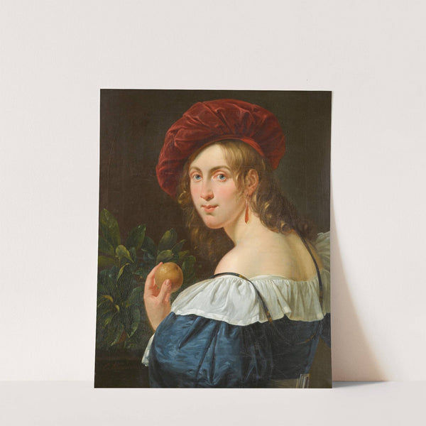 Mädchen mit Orange by Cornelis Kruseman