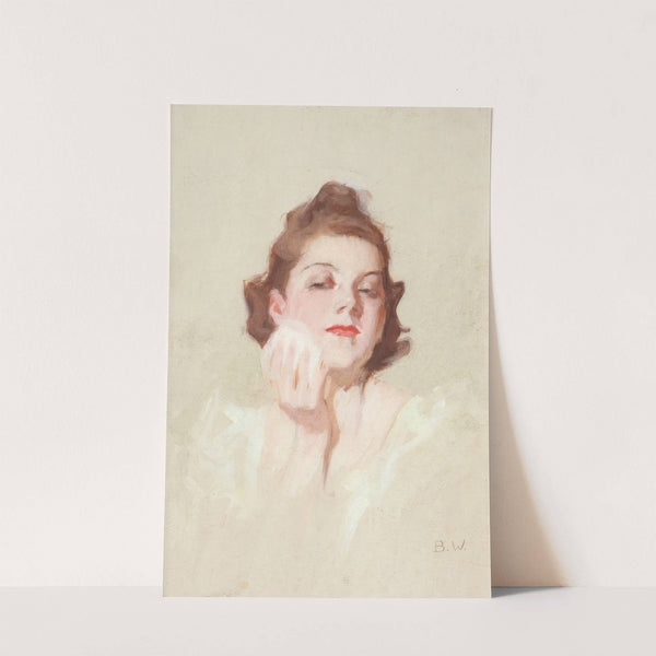 Mädchen mit Puderquaste (circa 1925) by Brynolf Wennerberg