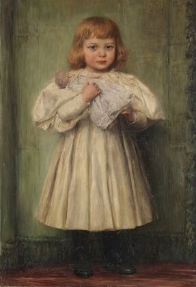 Mädchen mit Puppe (Die Adoptivtochter des Künstlers)