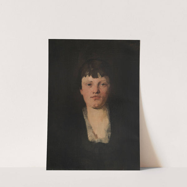 Mädchen mit viereckigem Halsausschnitt by Wilhelm Trübner