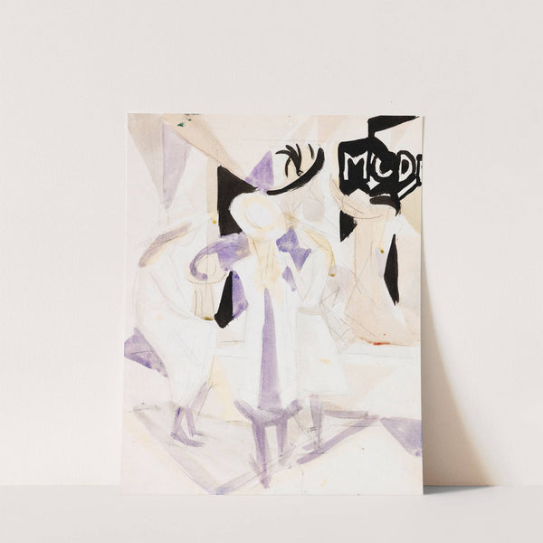 Mädchen vor Hutladen (1912) by August Macke