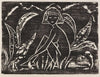 Mädchen zwischen Blattpflanzen (Mädchen im Schilf)
