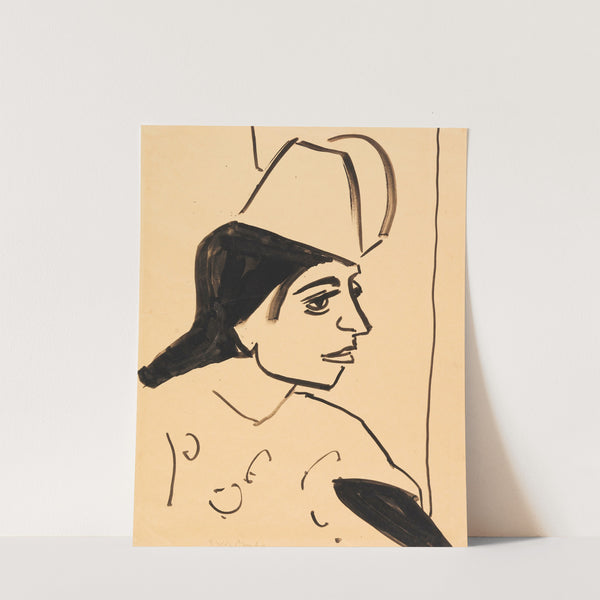 Mädchenkopf (1910) by Ernst Ludwig Kirchner